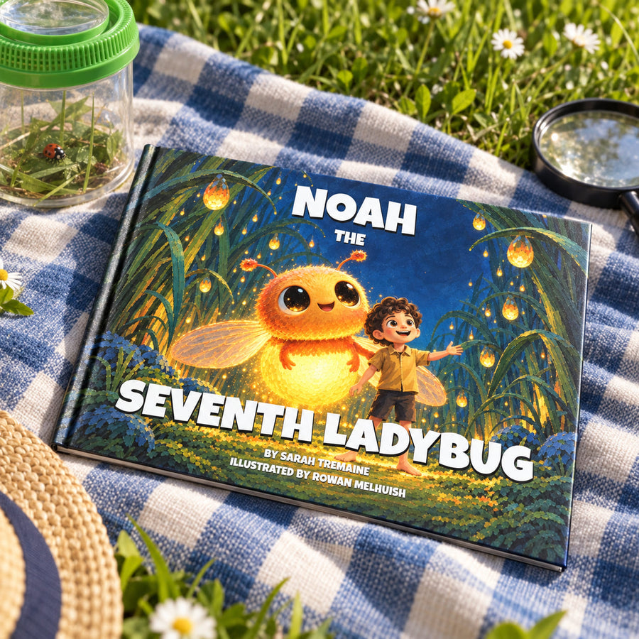 Sample spread 4 from The Seventh Ladybug