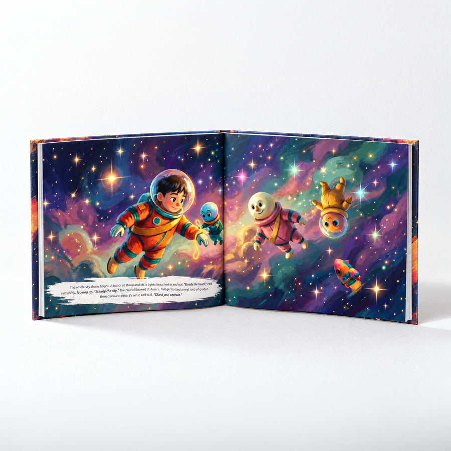 Sample spread 2 from Untangles The Sky