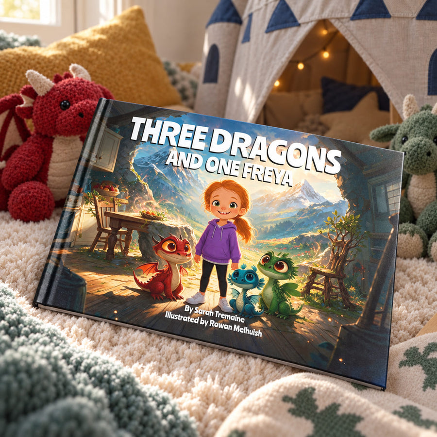 Sample spread 4 from Three Dragons and One..?